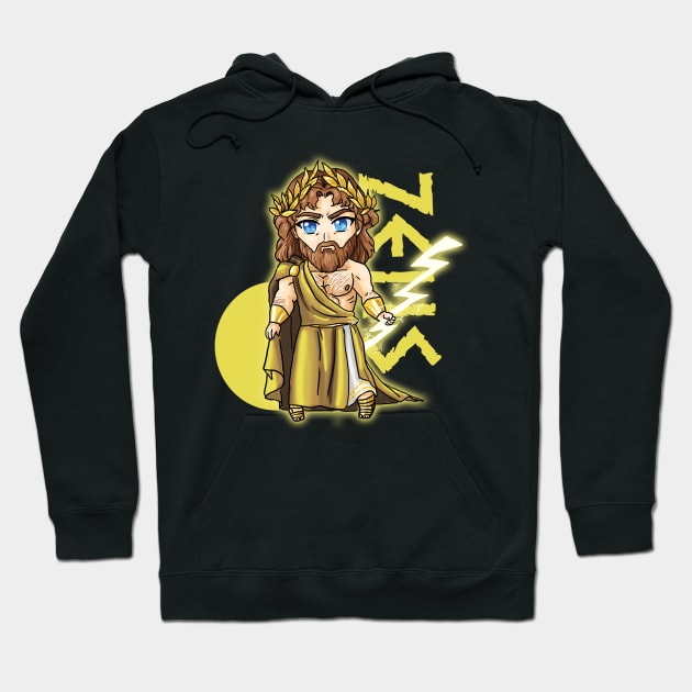 Zeus chibi Hoodie by JonasEmanuel